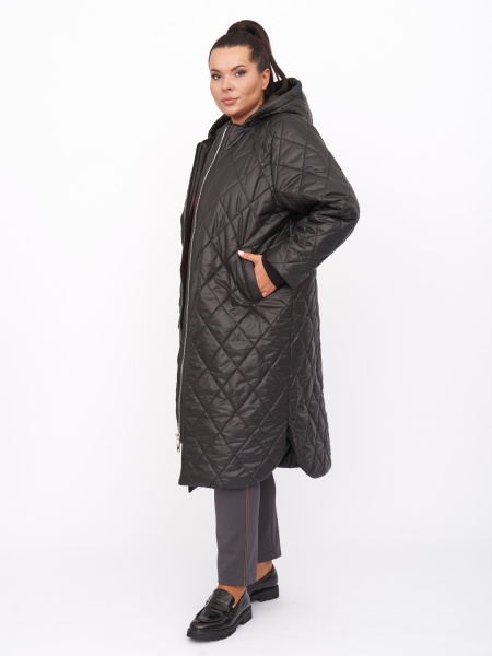 Пальто стеганое ZPL35233ROB01 больших размеров для женщин плюс сайз