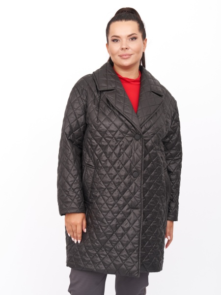Пальто стеганое ZPL13533ROL01 больших размеров для женщин плюс сайз
