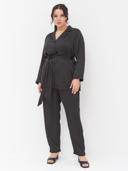 Комплект в пижамном стиле KO34637BLK01 больших размеров для женщин плюс сайз
